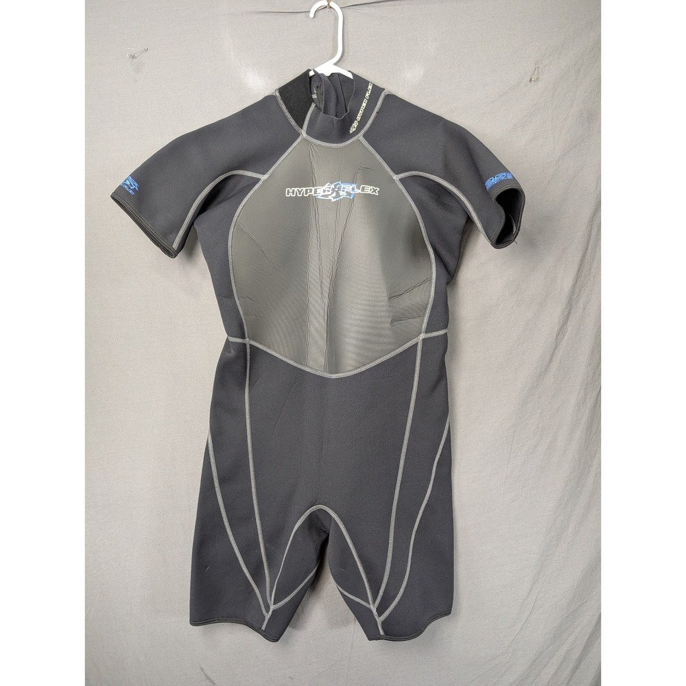 Hyperflex XA625MB Men XL Shorty Wetsuit Black Gray Neoprene Spring Suit